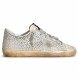 Женские кеды Golden Goose Superstar in Aged White Nubuk with Swarovski Crystals