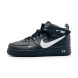 Унисекс зимние кроссовки Nike Air Force 1 ’07 LV8 Mid Utility Black