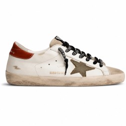 Golden Goose Superstar Olive Green Canvas Star