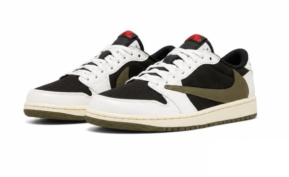 Унисекс кроссовки Travis Scott x Air Jordan 1 Retro Low OG Olive S