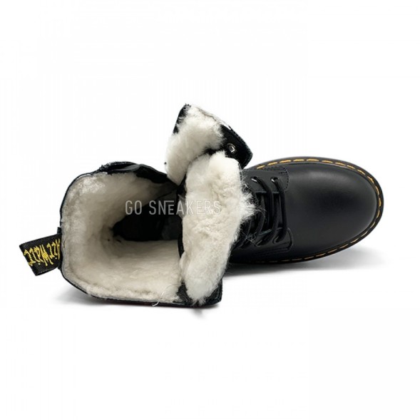 Женские ботинки с мехом Dr. Martens Jadon Black