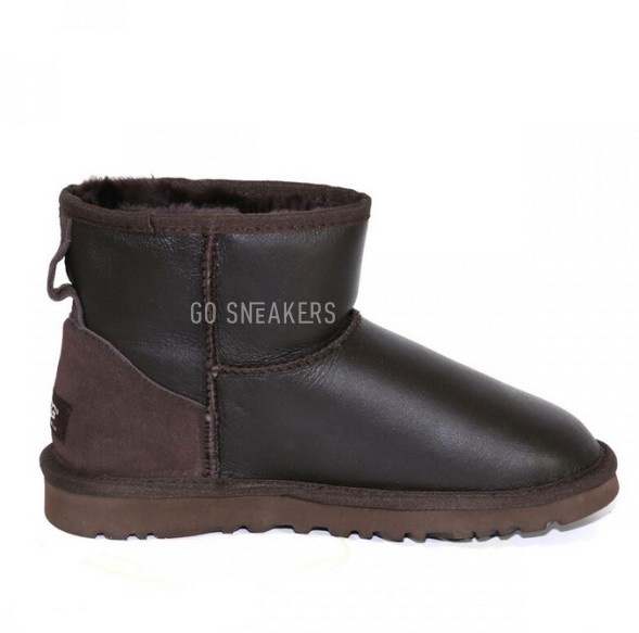 Женские мини угги Mini Metallic Chocolate