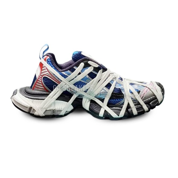 Женские кроссовки Balenciaga 3XL Extreme Lace Sneaker White/Red/Blue