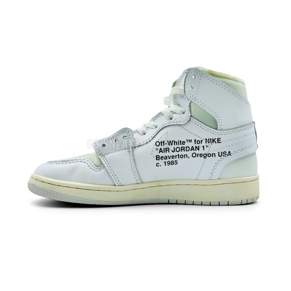 Унисекс кроссовки Off White for Nike Air Jordan 1 White Oregon 1985 Beaverton