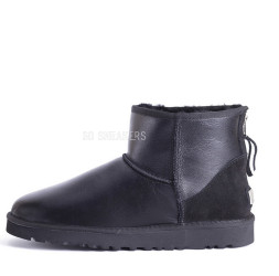 Mini Zip Metallic Black