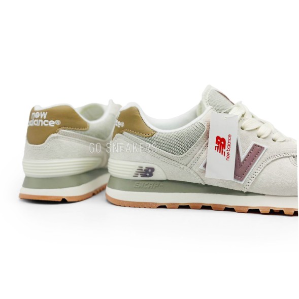 Женские кроссовки New Balance 574 Woman Suede White
