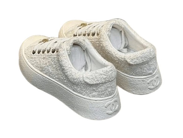 Женские кеды Chanel White Textile Sneakers