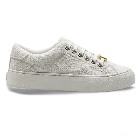 Женские кеды Chanel White Textile Sneakers