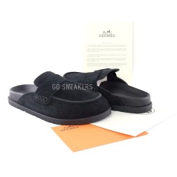 Hermes Slippers Black