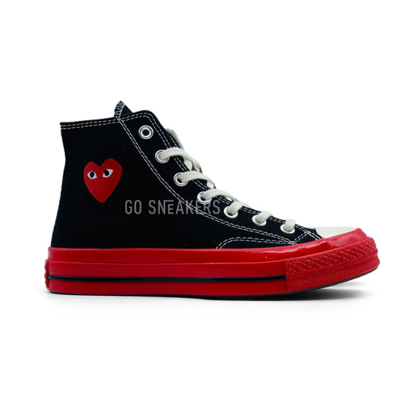 Женские кеды Converse X Comme Des Garcons Play Black