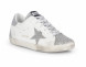 Женские кеды Golden Goose Super-Star Wmns White Silver Glitters
