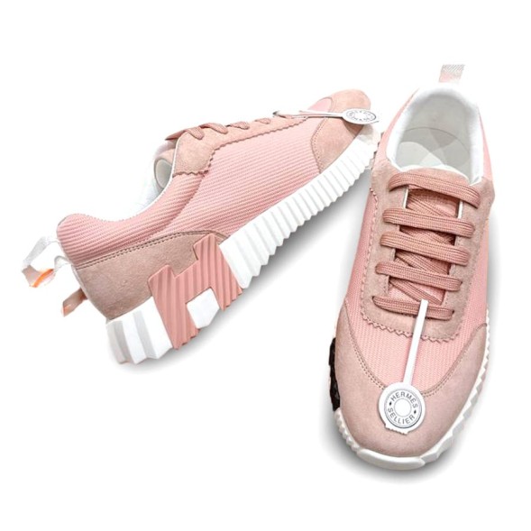 Женские кроссовки Hermes Low Top Casual Pink